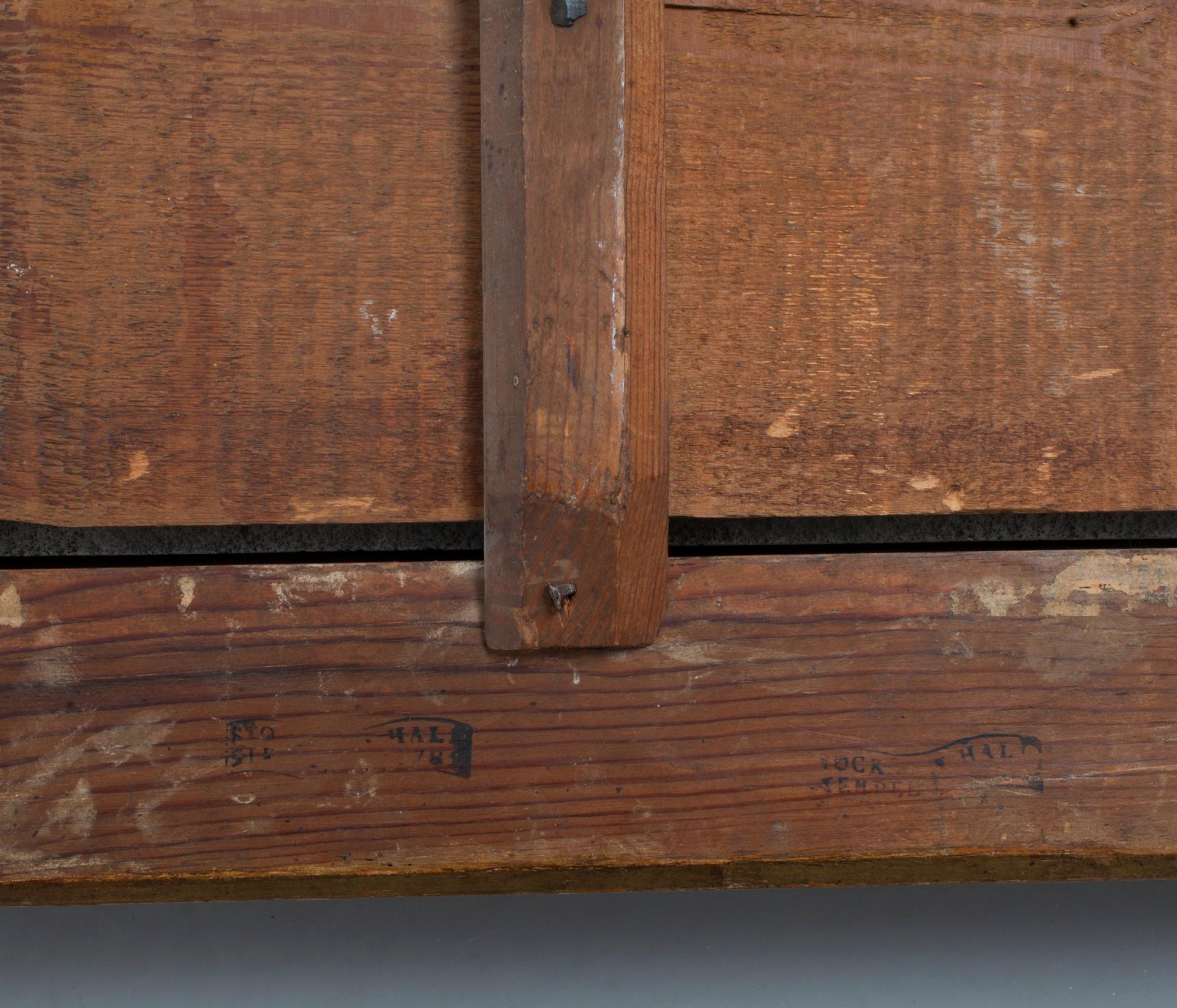 A pair of Gustavian two-light girandole mirrors by Lago Lundén, signed and dated 1789.