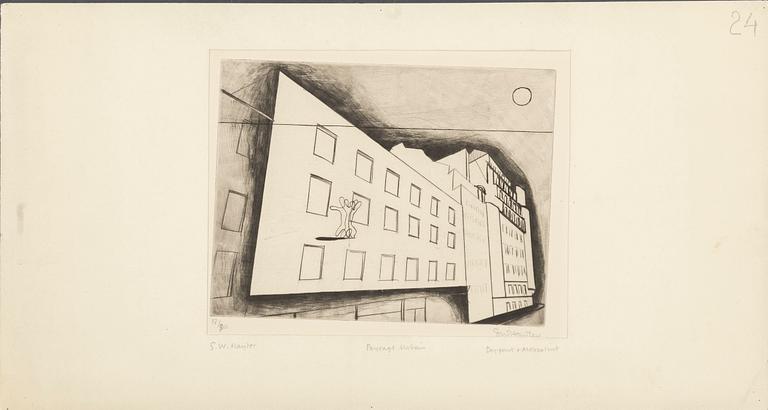 Stanley William Hayter, "Paysage Urbain".