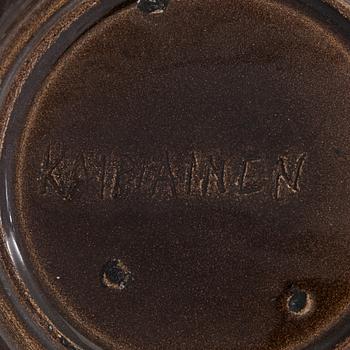 Birger Kaipiainen, a decorative plate, signed Kaipiainen.