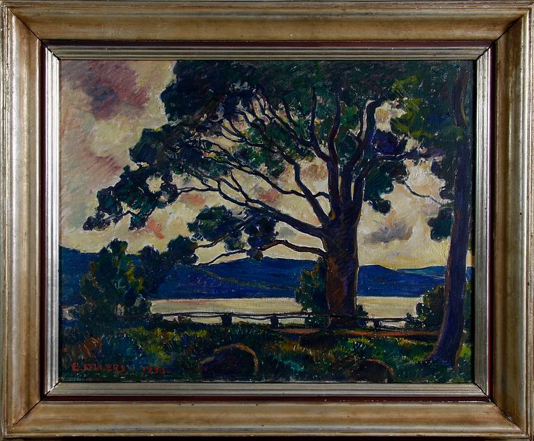 OLLERS, EDVIN. Olja på duk, sign. o dat. 1933.