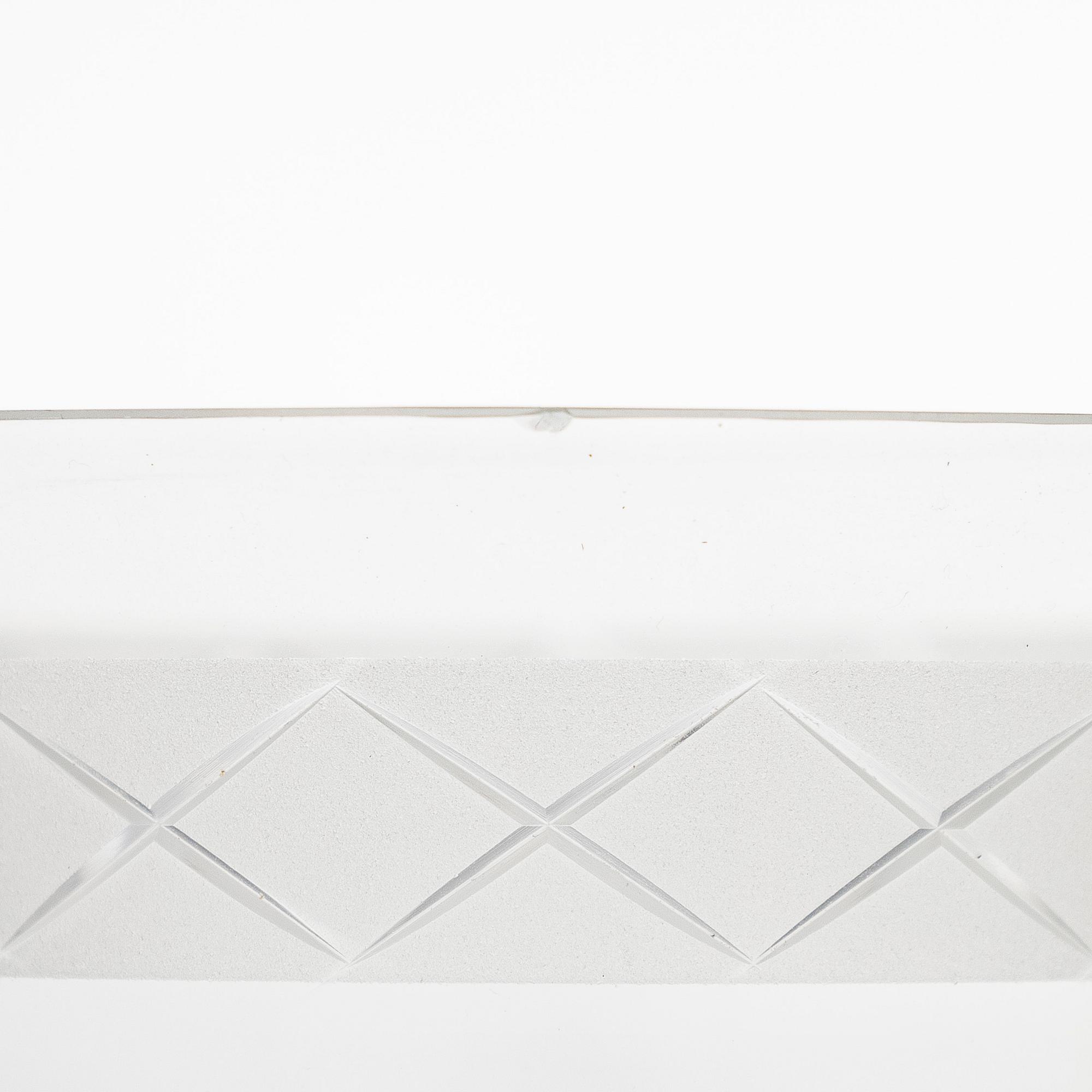 Glasservis, 36 st, "Antica" Nuutajärvi, Notsjö. I produktion 1900-1969.