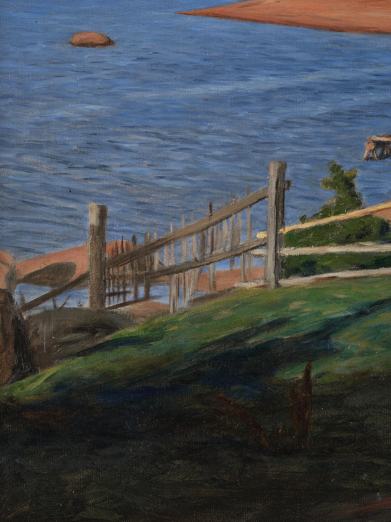 Hugo Simberg, "Landscape from Niemenlautta".