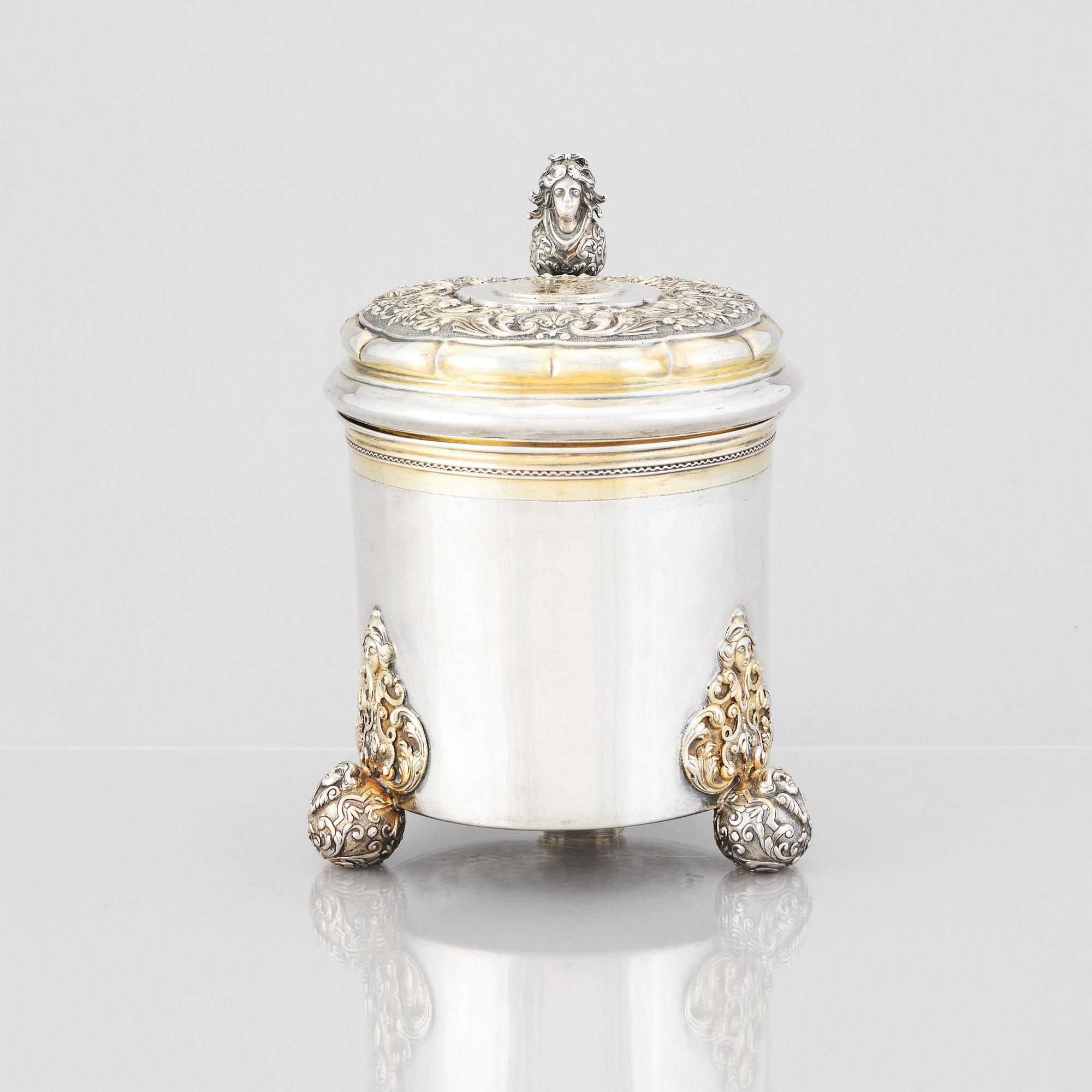 A Swedish 18th century parcel-gilt silver tankard, mark of Niclas Warneck, Karlstad 1751.