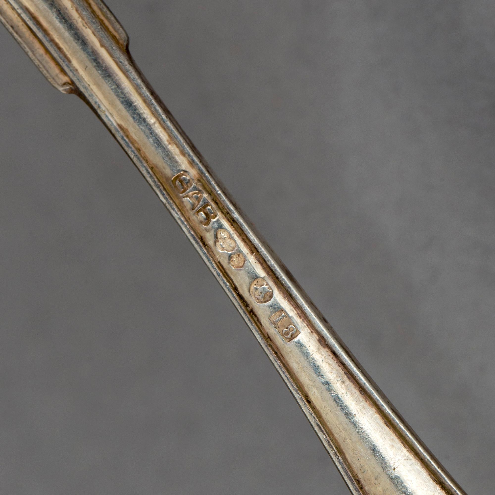 PARTI SILVER, 44 delar, bland annat MGAB, Lidköping, 1959-1967. Total vikt 1152 g.