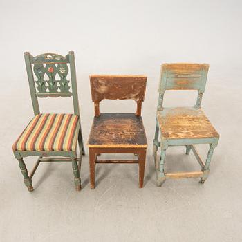 Chairs 6 similar 19th century, second half.