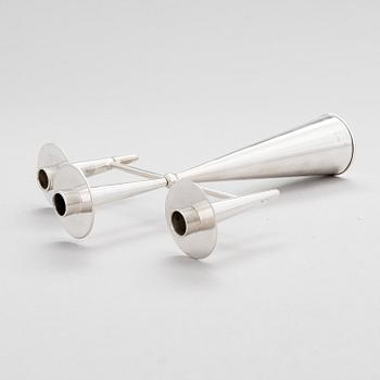Tapio Wirkkala, Kandelaber TW 202, silver (916), Kultakeskus, Tavastehus 1961.