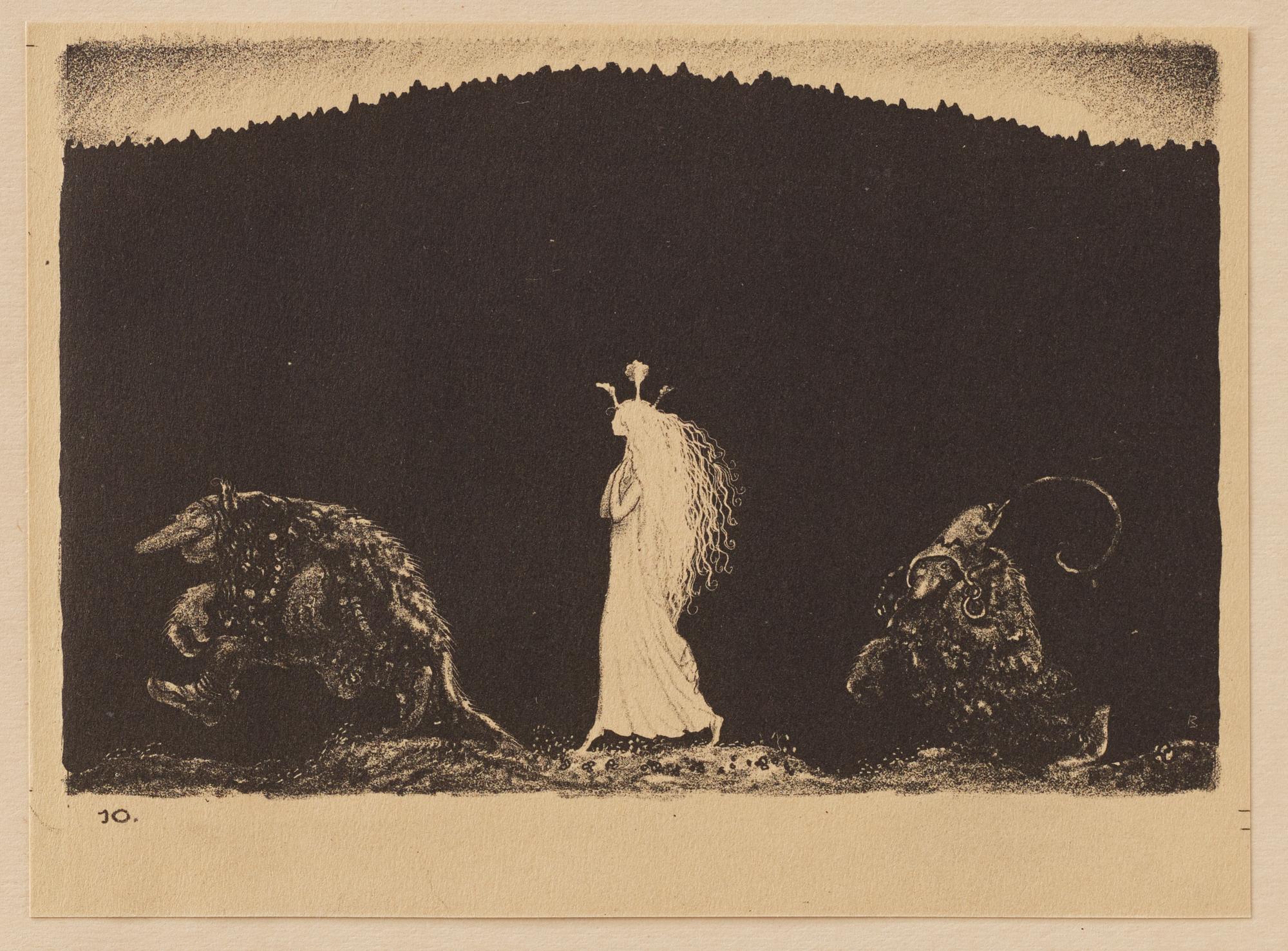 John Bauer, "Troll" 10 litografier i mapp/bok.
