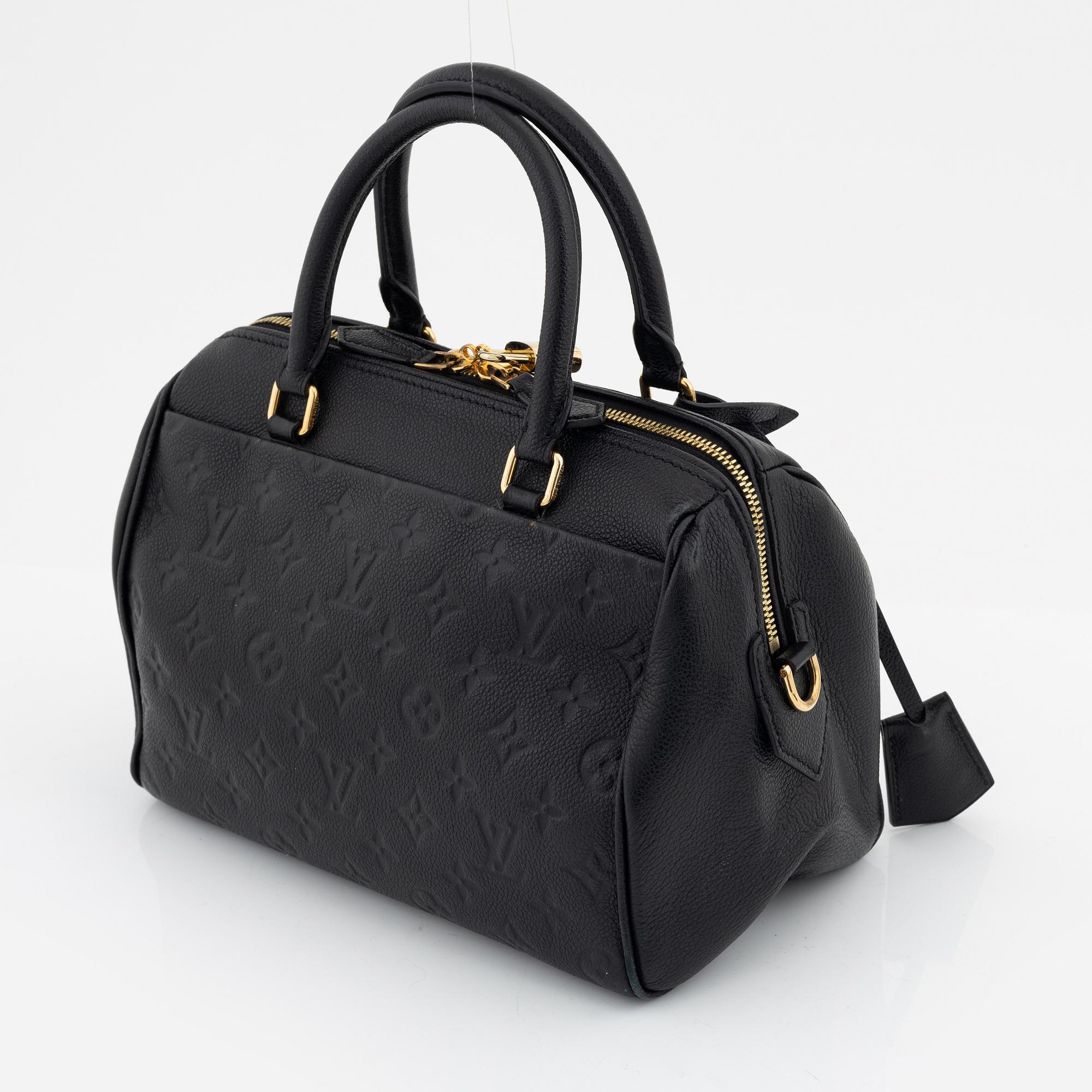 Louis Vuitton, a black Monogram Empreinte leather 'Speedy 25' handbag, 2016.
