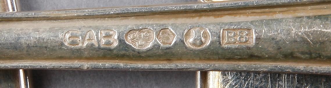 PARTI SKEDAR och GAFFLAR, 13 delar, silver, "Svensk spets", 1900-tal.