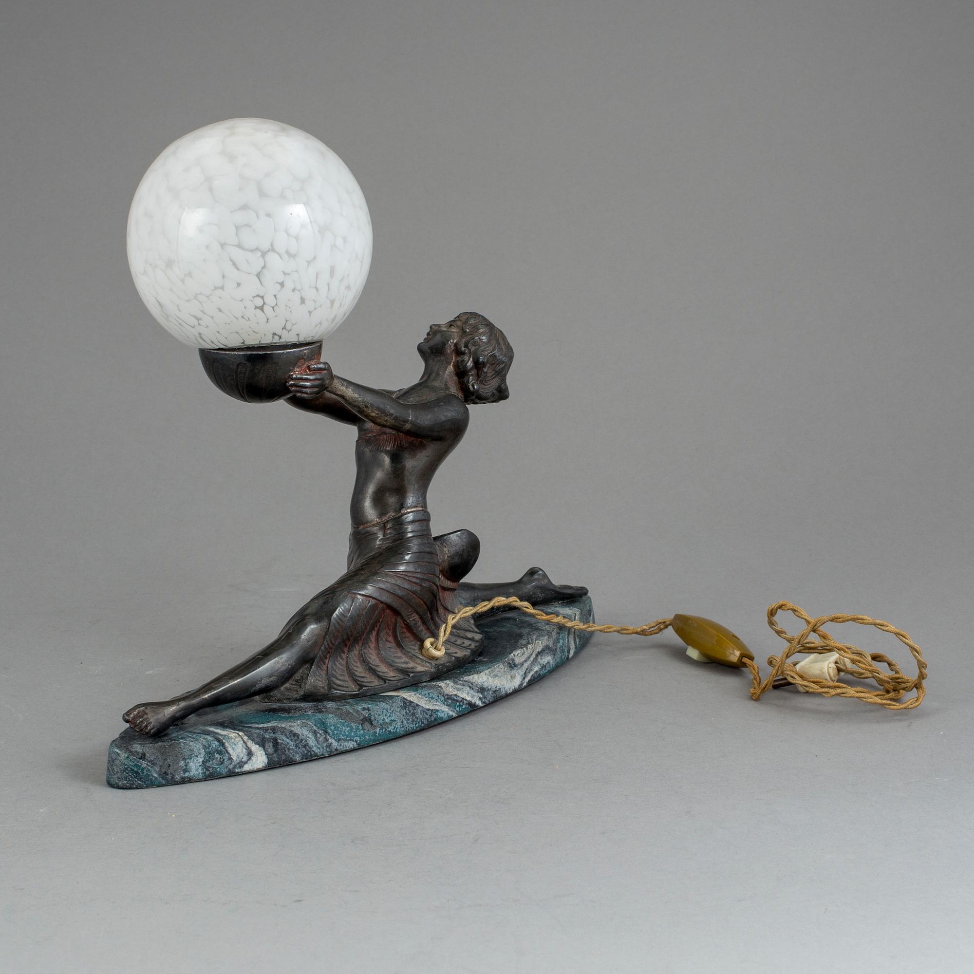 BORDSLAMPA, Art Deco, 1940-tal.