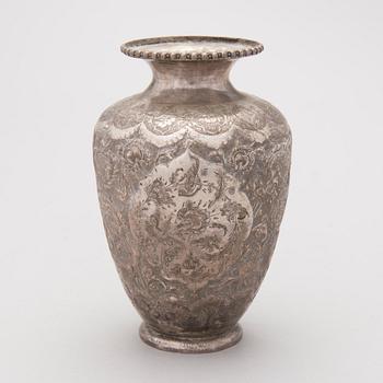 A Persian silver vase, around mid-20th Century.