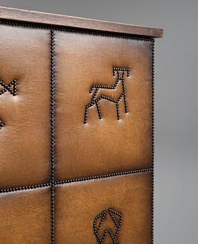 Otto Schulz, a Swedish Modern Zodiac patterned cabinet for Boet, Gothenburg, 1930-1940s.