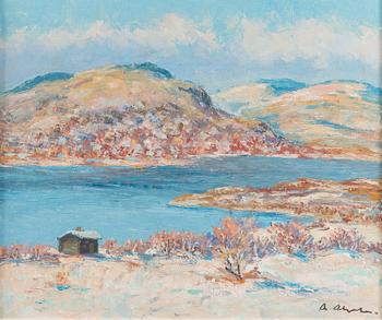 ARVO AHOLA, oil on canvas, signed.