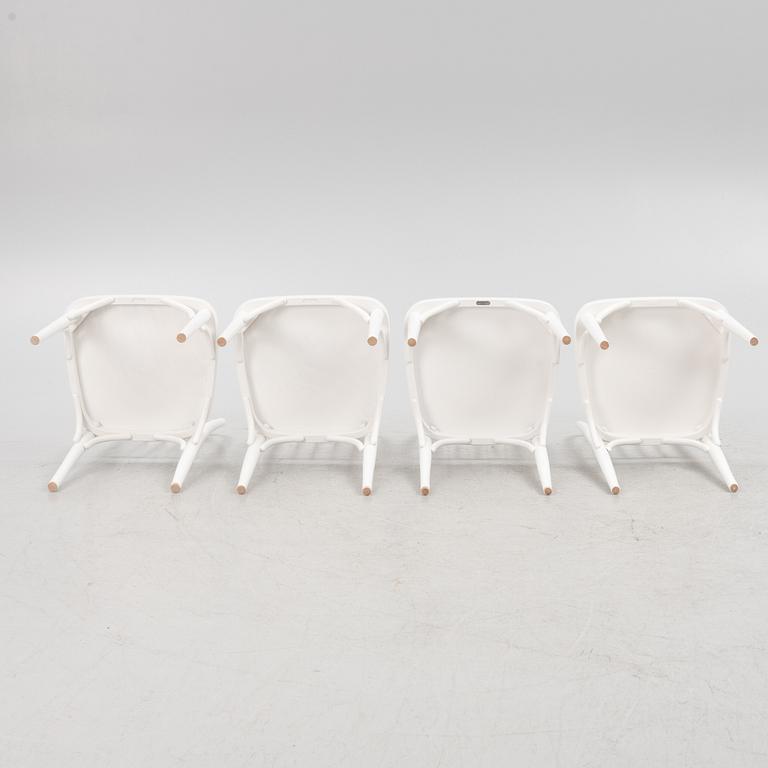 Josef Frank, four model 'P5' chairs, Svenskt Tenn, post 1985.