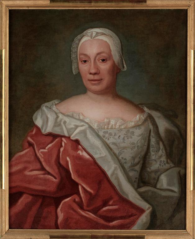 OKÄND KONSTNÄR, olja på duk,  1700-tal.