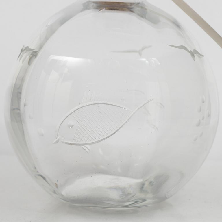 Orrefors, a table lamp, 1930's/40's.