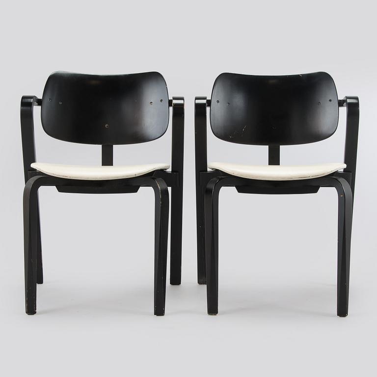 Ilmari Tapiovaara, a set of six 1960s 'Aslak' armchairs for Asko, Finland.