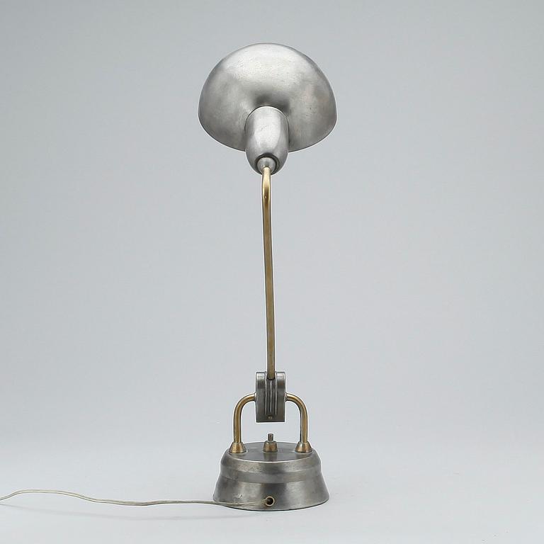 BORDSLAMPA, metall, Charlotte Perriand, Jumo, Frankrike, 1930-tal.