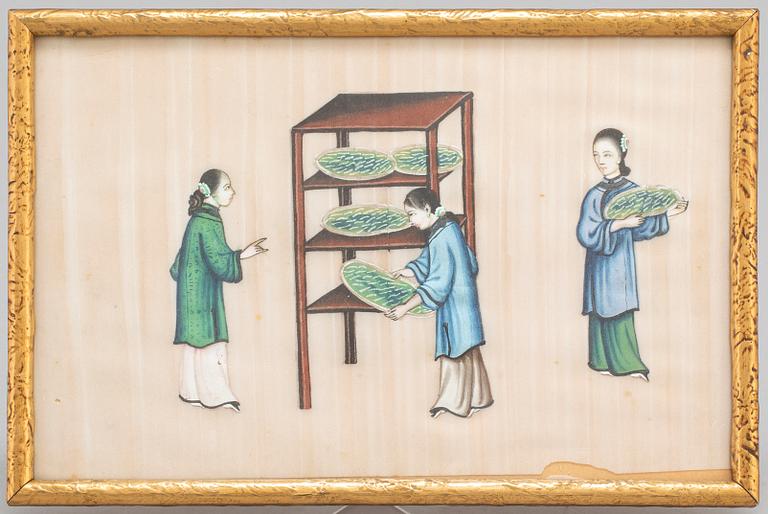 A Chinese water colour on rice paper by unknown artist, 20th century.