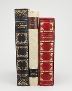 BÖCKER, 3 vol, bla "Två gustavianska mästare, Niklas Lafrensen dy och Elias Martin...", Stockholm 1925.