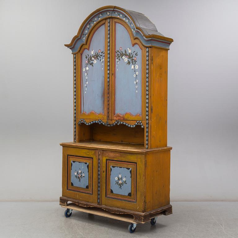 A Swedish Cupboard, circa 1900, some parts partly circa 1800.