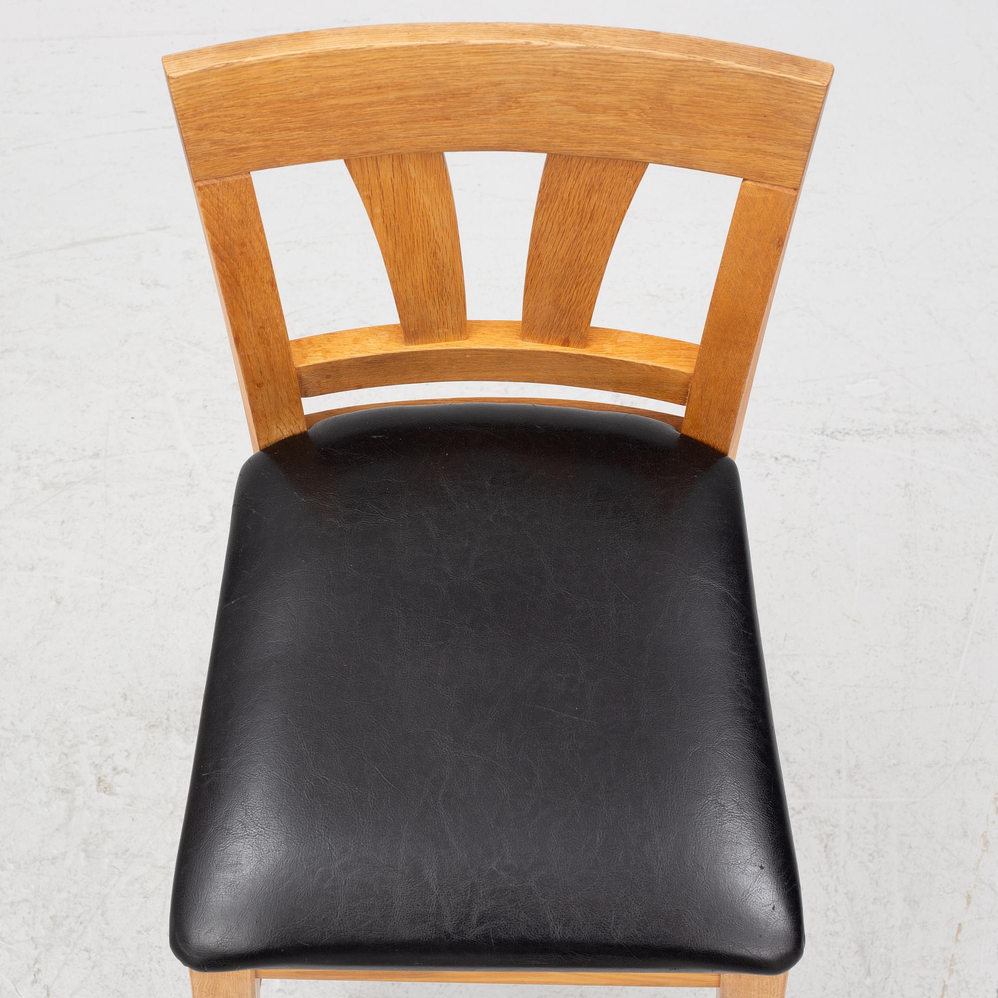 Barstolar, 8 st, "Inzel", Hans K, 1900-talets slut.