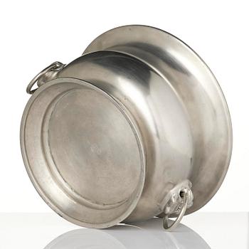 Estrid Ericson, & Anna Petrus, a pewter bowl/wine cooler model "A 531", Firma Svenskt Tenn, Stockholm, 1928.