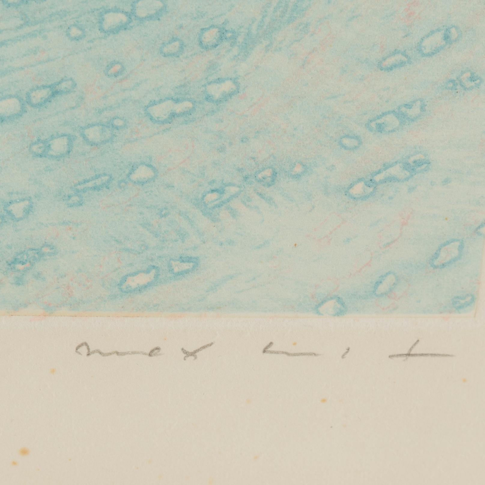 Max Ernst, etching in colours, 1975, signed 87/100.