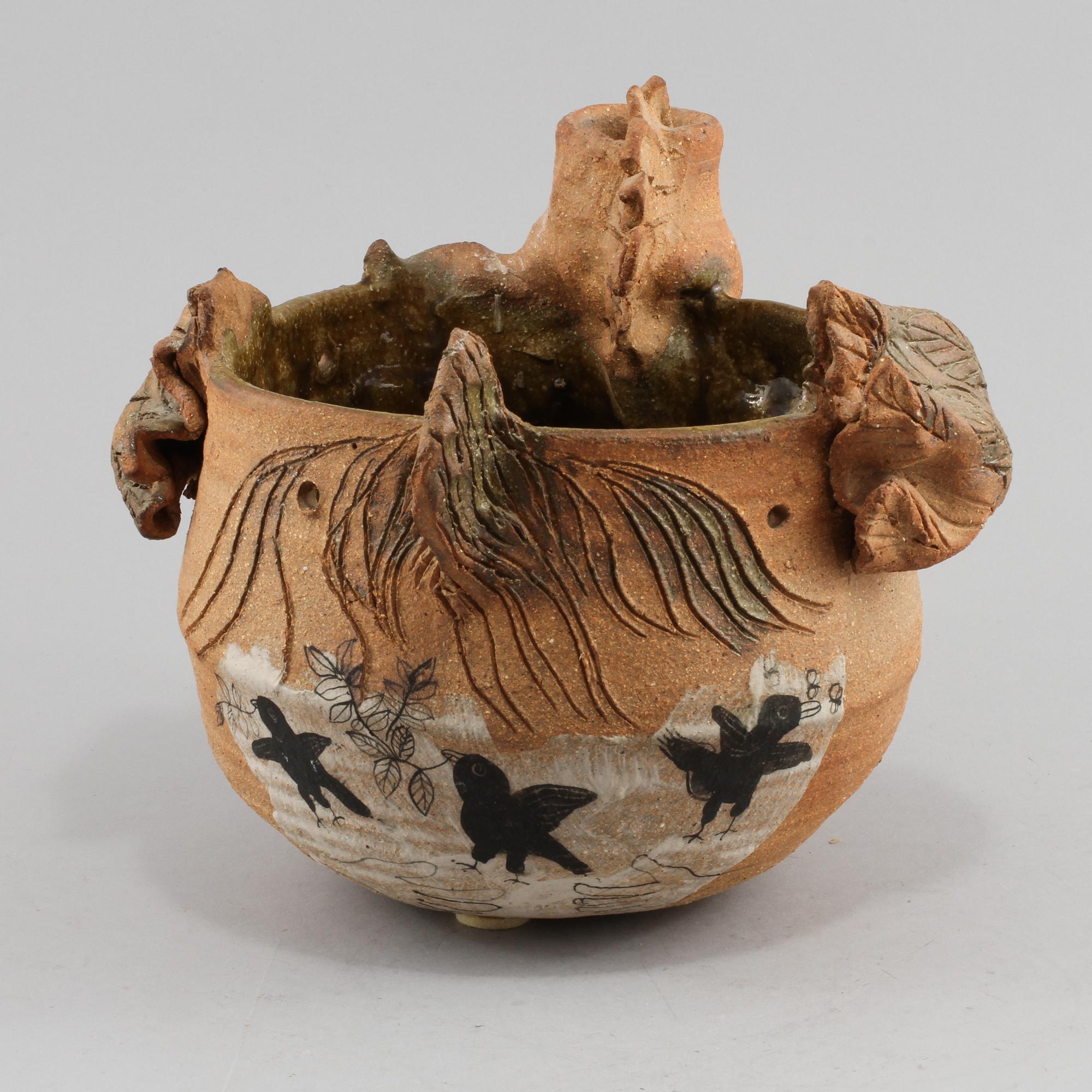 AMPEL, keramik, Herman Fogelin, osignerad.