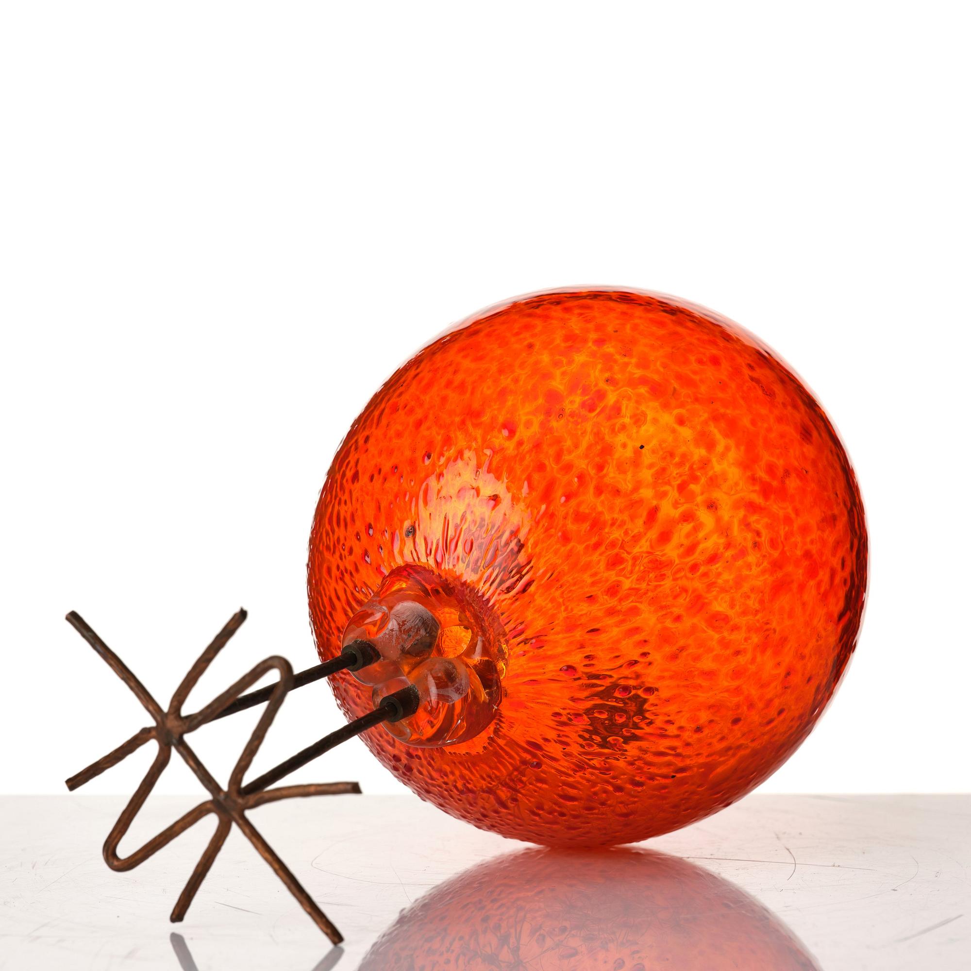 Alessandro Pianon, a "Pulcino" glass sculpture of a bird, Vistosi, Murano, Italy 1960's.