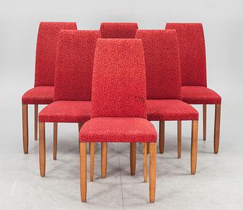 MATBORD och STOLAR, 7+3 delar, omkring 1900-talets mitt.