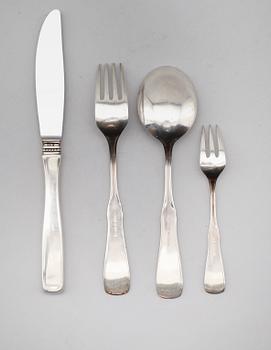 BESTICK, 13 delar, silver, MGAB, 1970-tal. Total vikt med stålblad ca 549 gram.