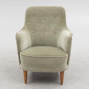 Carl Malmsten, armchair, Samsas, second half of the 20th century.