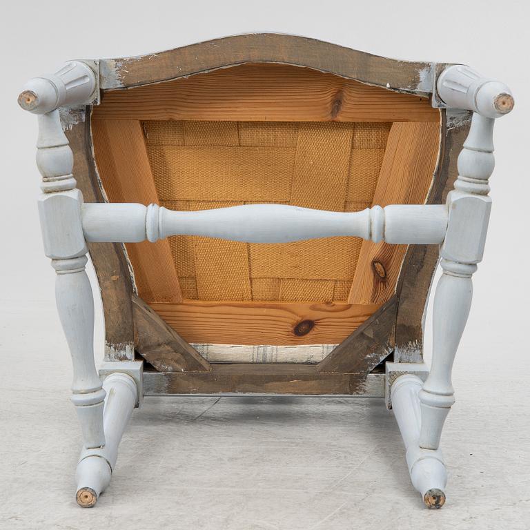 Stolar, 8, st gustaviansk stil, 1900-tal.