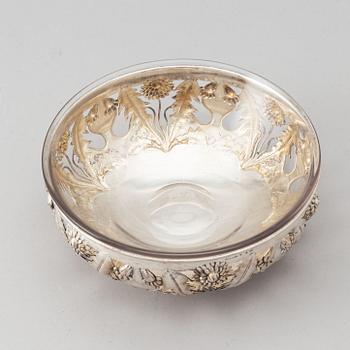 Gustaf Möllenborg, skål av silver, jugend, Stockholm 1901.