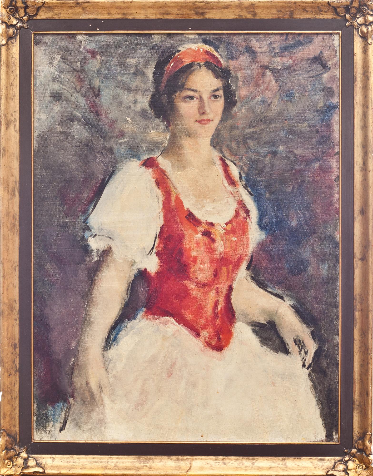 OTTO KOROKNYAI, olja på duk. Signerad a tergo. 1800-talets andra hälft.