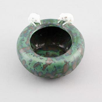 SKÅL, stengods, jugend, möjligen Tjeckien, omkring år 1900.