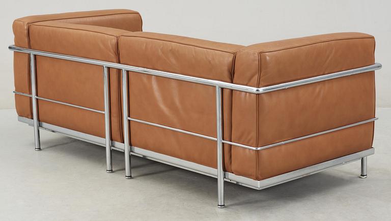 SOFFA, Le Corbusier, "LC-3", märkt Cassina, 1900/2000-tal.