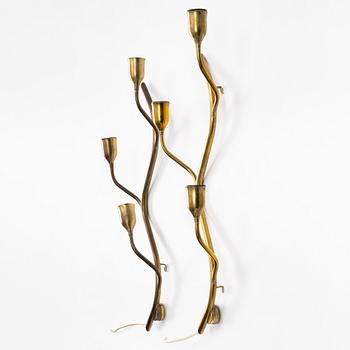 Vägglampor, ett par, Astra, Norge, 1900-talets mitt.