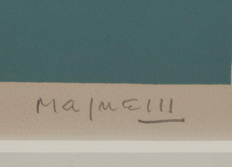 ALBERTO MAGNELLI, färglitografi, signerad och numrerad 48/100.