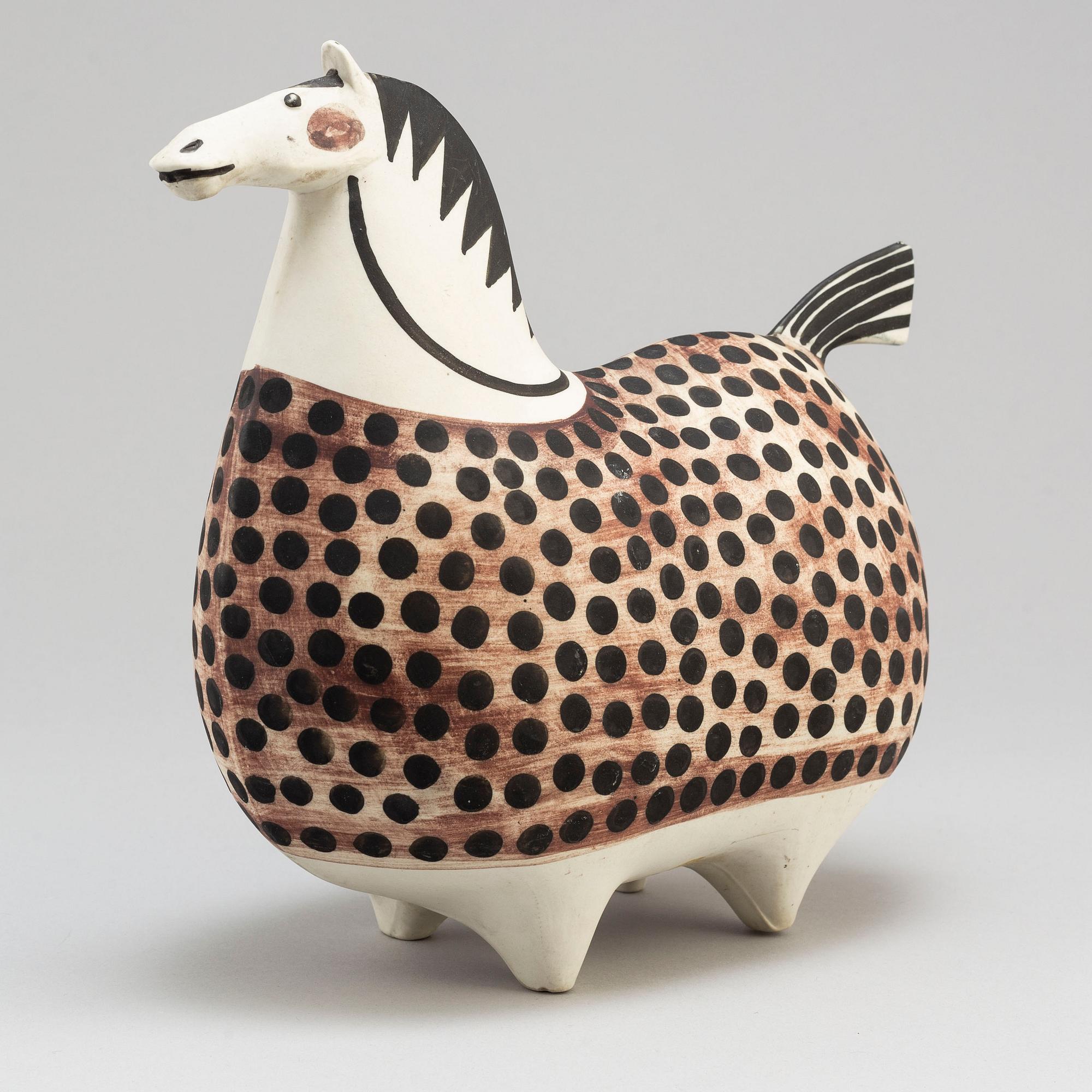 STIG LINDBERG, figurin i stengods, Gustavsberg. - Bukowskis