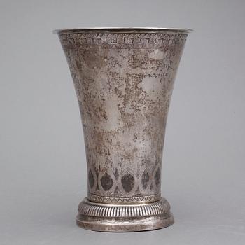 BÄGARE, silver. Arvid Wernström Eksjö, 1811. Vikt ca 415 gram.
