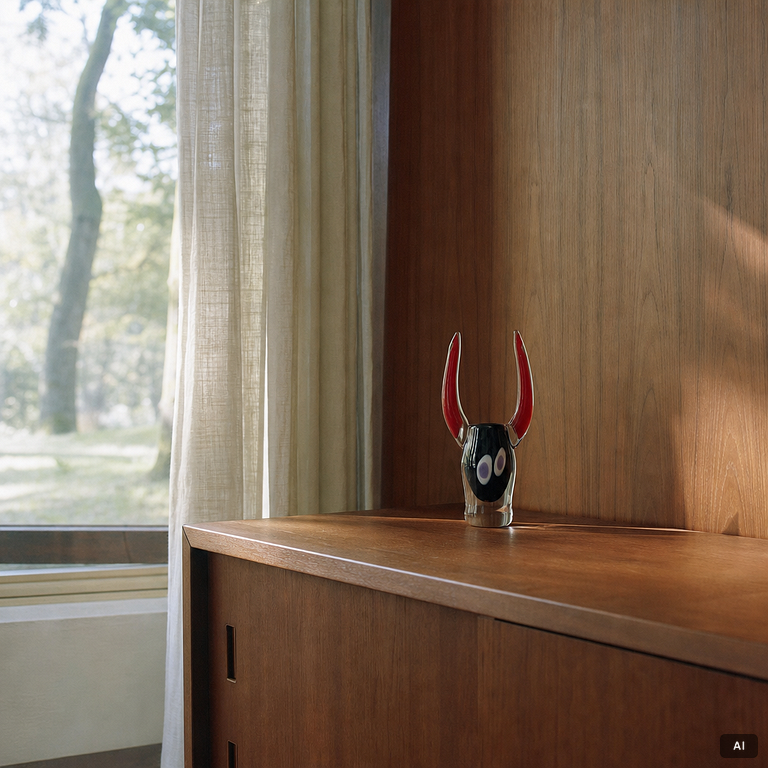 Erik Höglund, skulptur/vas, glas, Studioglas Strömbergshyttan 1996, ed 60/250.