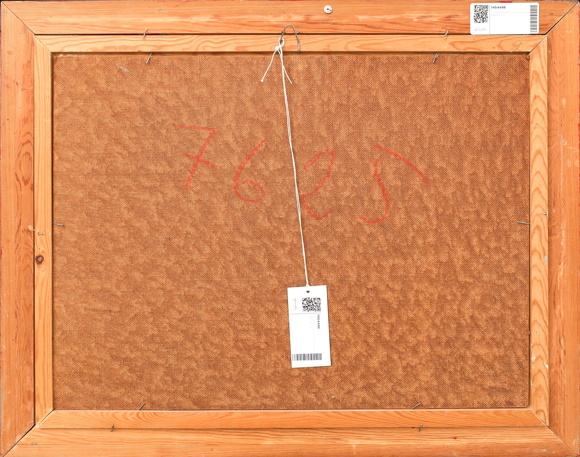 Gunnar Zetterström, olja på pannå, signerad.