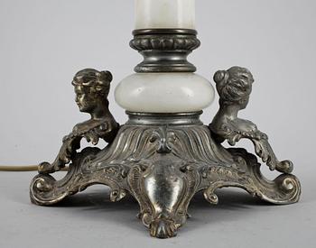 BORDSLAMPA, kolonnformad, tidigt 1900-tal.