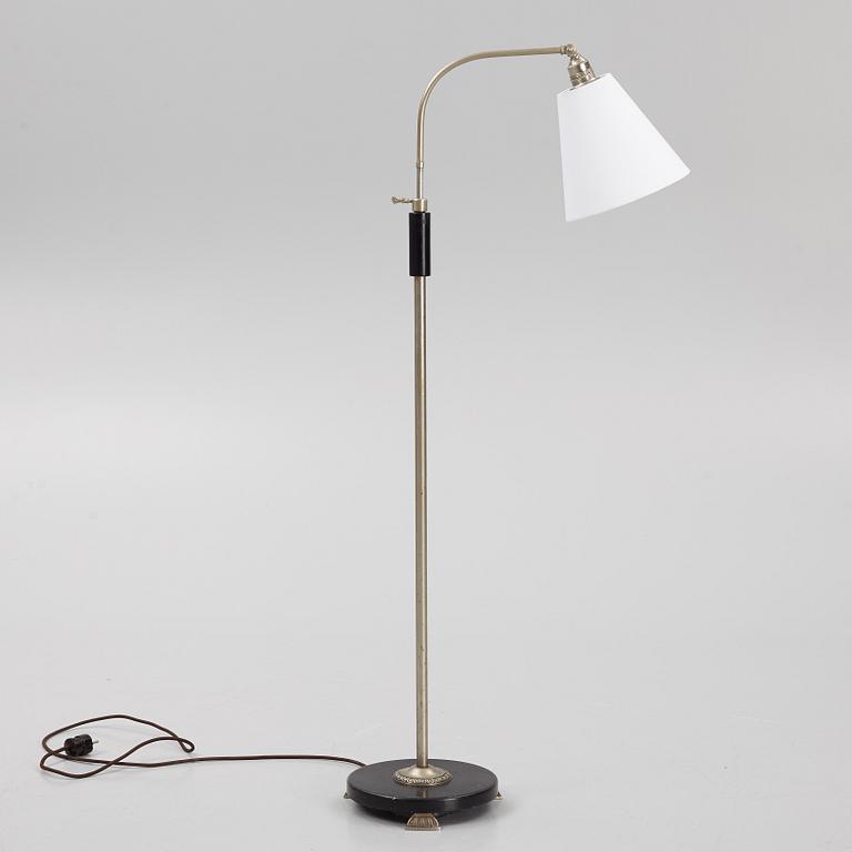 Erik Tidstrand, a floor lamp, model "28604", Nordiska Kompaniet, 1930s.