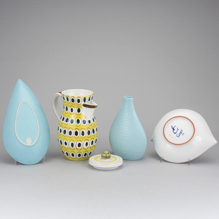 Four Stig Lindberg ceramics for Gustavsberg.