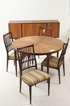 MATGRUPP, 6 delar, "Cortina", Svante Skogh, jakaranda.