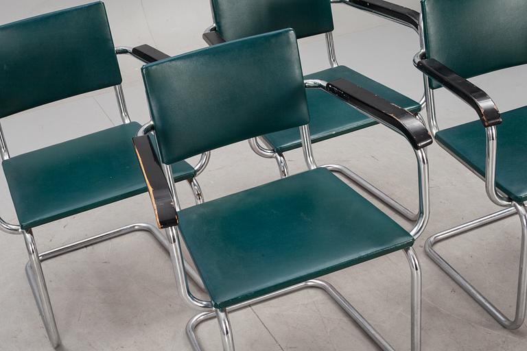 KARMSTOLAR, 4 st. Funkis, 1900-talets första hälft.