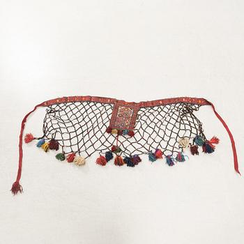 Horse blanket/Decoration Kashan/Shiraz antique approx. 80x195 cm.